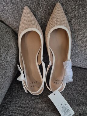 Womens A New Day Milan Woven Slingback nwt